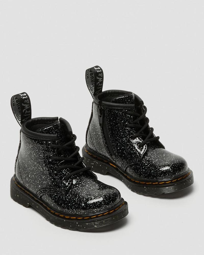 Dr Martens Infant 1460 Glitter Ankle Fritidsstøvler Børn Sort | DK 657YXF